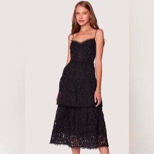 Lost & Wander‎ Madonna Blossom Organza Midi Dress Sz XS NWT